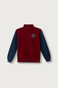 United Colors of Benetton bluza rozpinana dziecięca bawełniana bordowa 3J68C506E