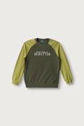 United Colors of Benetton bluza dziecięca bawełniana zielona 3J68C10UC