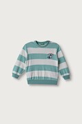 United Colors of Benetton bluza dziecięca z bawełną turkusowa 331PG10MJ