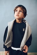 Liewood bluza dziecięca bawełniana Ridley Sweatshirt granatowa LW20778