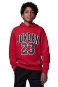 Jordan bluza z kapturem dziecięca z bawełną czerwona 95C479