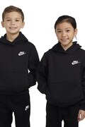 Nike Μπλούζα με κουκούλα παιδική με βαμβάκι μαύρη 86L088