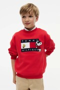 Tommy Hilfiger bluza dziecięca bawełniana czerwona KS0KS00764