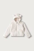The North Face bluza rozpinana z kapturem dziecięca polarowa KID CAMPSHIRE F/Z HOODIE beżowa NF0A88VRQLI1