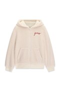 Guess bluza rozpinana z kapturem dziecięca beżowa H6BL07 W5335