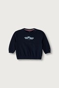 Tommy Hilfiger mikina kojenecká s bavlnou námořnická modř KN0KN02337