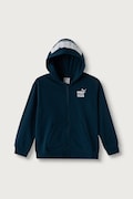 Puma μπλούζα με κουκούλα παιδική με βαμβάκι Mid90s Relaxed Full-Zip Hoodie TR B μπλε 694665