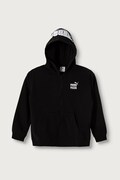 Puma bluza z kapturem dziecięca z bawełną Mid90s Relaxed Full-Zip Hoodie TR B czarna 694665