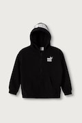 Puma μπλούζα με κουκούλα παιδική με βαμβάκι Mid90s Relaxed Full-Zip Hoodie TR B μαύρη 694665
