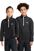 Jack Wolfskin μπλούζα fleece παιδική TAUNUS 100 μαύρη A66169