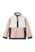Liewood bluza polarowa dziecięca Wynn Fleece Half Zip Shirt różowa LW20904
