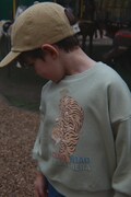 Konges Sløjd bluza dziecięca bawełniana LOU SWEAT SHIRT GOTS zielona KS106107