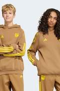 adidas bluza z kapturem dziecięca z bawełną FORTNITE brązowa KR1751