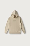 Napapijri bluza z kapturem dziecięca z bawełną B-NEW BOX LOGO H W beżowa NP0A8BA9N5E1