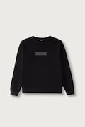 Napapijri bluza dziecięca z bawełną B-NEW BOX LOGO C W czarna NP0A8B3K9411