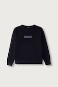 Napapijri bluza dziecięca z bawełną B-NEW BOX LOGO C W granatowa NP0A8B3K1761