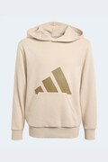 adidas Μπλούζα με κουκούλα παιδική με βαμβάκι μπεζ KT3376