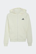 adidas μπλούζα με κουκούλα και κουμπιά παιδική με βαμβάκι μπεζ KS5141