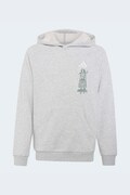 adidas bluza z kapturem dziecięca z bawełną MINECRAFT szara KS9031