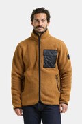 Didriksons bluza rozpinana męska polarowa PETER brązowa 506361