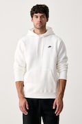 Nike Sportswear μπλούζα με κουκούλα ανδρική με βαμβάκι Club λευκή FN3859.100
