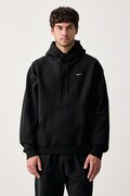Nike Sportswear bluza z kapturem męska z bawełną Solo Swoosh czarna HV1082.010