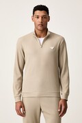 Emporio Armani Underwear bluza lounge męska z bawełną beżowa EM005780 AF25051