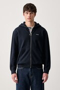Guess Jeans dukserica sa kapuljačom za muškarce s pamukom mornarsko plava M6BQ05 K5406