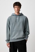 Drôle de Monsieur bluza z kapturem męska bawełniana Classic Slogan szara M-HO161-CO127