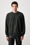 Carhartt WIP Lambert Sweat dukserica od pamuka za muškarce crna I037104