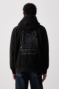 Carhartt WIP Hooded Limn C Fleece Sweat bluza z kapturem polarowa męska czarna I037251