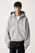 Carhartt WIP Hooded Ebbert Jacket bluza z bawełną męska szara I037114