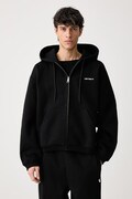 Carhartt WIP Hooded Ebbert Jacket bluza z bawełną męska czarna I037114