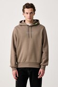 BOGNER Fire+Ice bluza z kapturem męska bawełniana COVELL brązowa 84347240