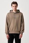 BOGNER Fire+Ice bluza z kapturem męska bawełniana COVELL brązowa 84347240