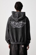 Filling Pieces bluza z kapturem bawełniana męska czarna 422632501387