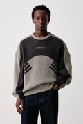 adidas Originals Cutline Chunky Knit sweter bawełniany męski zielony KQ9490