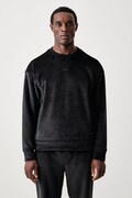 BOSS Green кофта чоловіча велюрова SW_Cord Sweat чорна 50569778