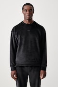 BOSS Green кофта чоловіча велюрова SW_Cord Sweat чорна 50569778