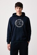 Tommy Jeans felpa con cappuccio da uomo in cotone blu navy DM0DM23579