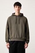 The North Face bluza z kapturem męska z bawełną Redbox zielona NF0A8EFZ21L1