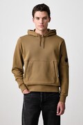 C.P. Company bluza z kapturem męska bawełniana pomarańczowa 21CMSS714A005086W