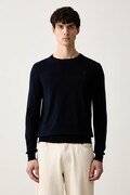 Trussardi sweter męski z wiskozą granatowy M0168000077N