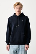 Trussardi кофта з капюшоном чоловіча бавовняна темно-синя G8498000254N