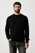 Trussardi bluza męska bawełniana czarna G8488000252N