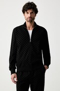 Joop! bluza rozpinana męska z bawełną czarna 30105529