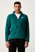 The North Face μπλούζα με κουμπιά ανδρική φλις GLACIER FLEECE τιρκουάζ NF0A8D0RN4J1