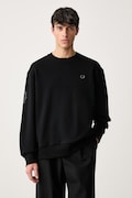 Fred Perry bluza męska bawełniana czarna M3622