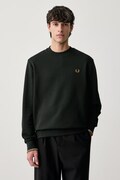 Fred Perry bluza męska bawełniana zielona M7535