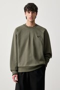 Fred Perry bluza oversize męska bawełniana zielona M3495